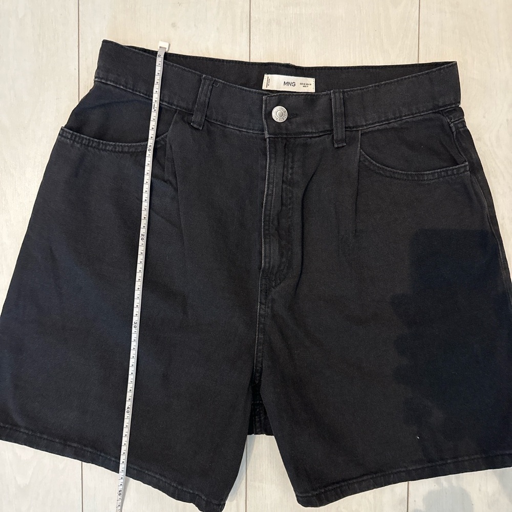 Mango Women's Black Denim Shorts